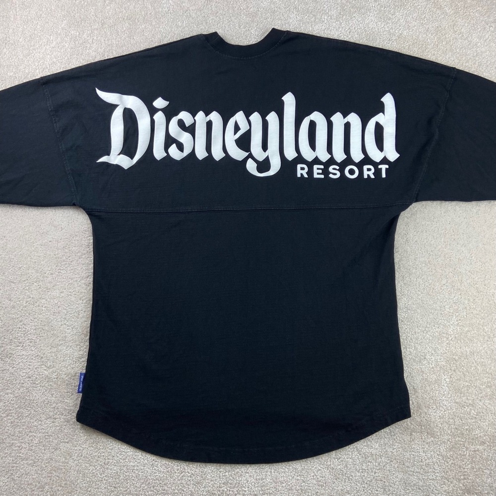 Disney Spirit Jersey Unisex Medium Black Disneyland Resort Long Sleeve Shirt M